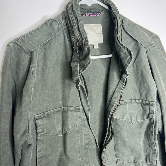 Thread & Supply Olive Utility Jacket - Picture 3 of 9